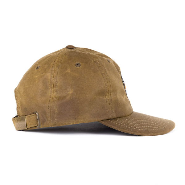 BROWNTROUTS 90's Cap - brown waxed cotton