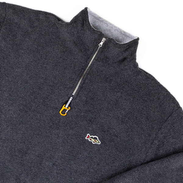 ABORRE FLEECE Hook Neck - dark grey