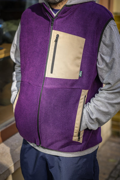 SMOOTHIE FLEECE vest - purple