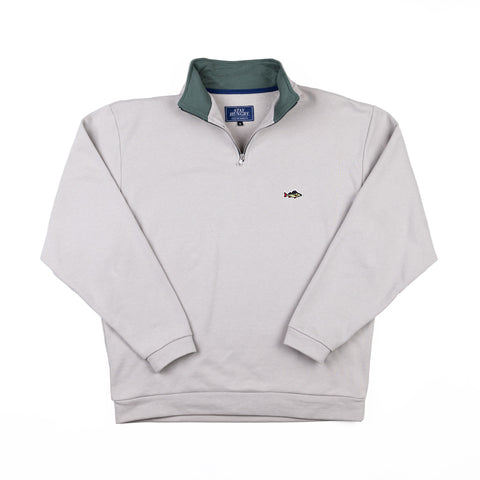 ABORRE HALF ZIP - grey / soft green