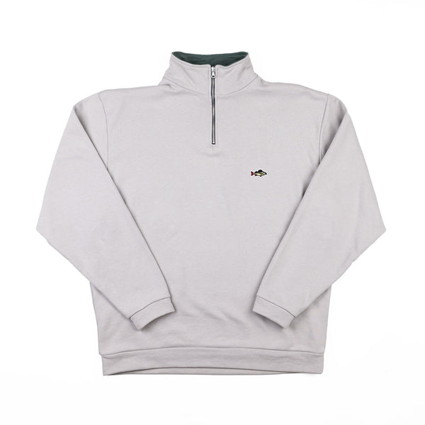 ABORRE HALF ZIP - grey / soft green