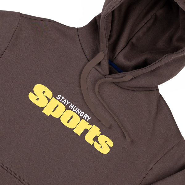 SPORTS HOODIE - brown / yellow