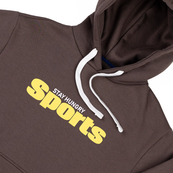 SPORTS HOODIE - brown / yellow