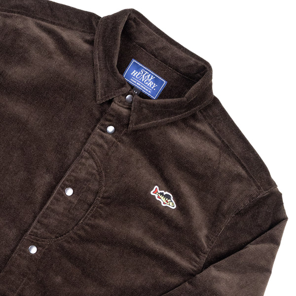 ABORRE CLASSIC OVERSHIRT – brown corduroy