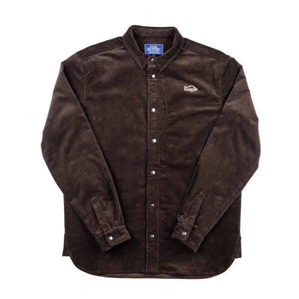 ABORRE CLASSIC OVERSHIRT – brown corduroy