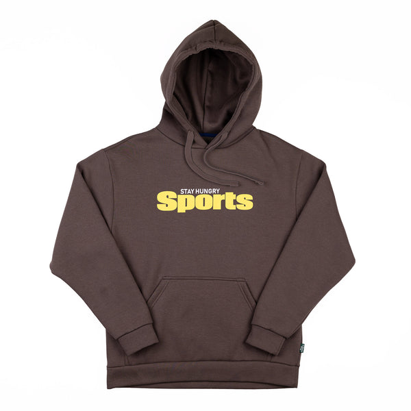 SPORTS HOODIE - brown / yellow