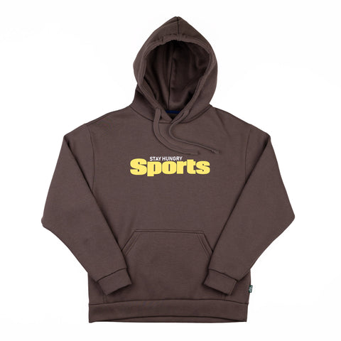 SPORTS HOODIE - brown / yellow
