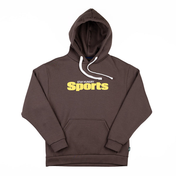 SPORTS HOODIE - brown / yellow