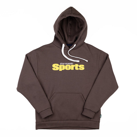 SPORTS HOODIE - brown / yellow