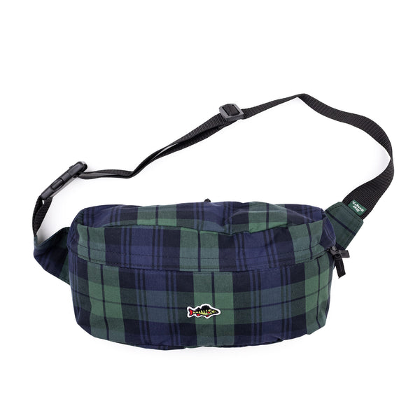 ABORRE Big Hipbag - waxed cotton checked tartan