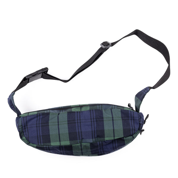 ABORRE Big Hipbag - waxed cotton checked tartan