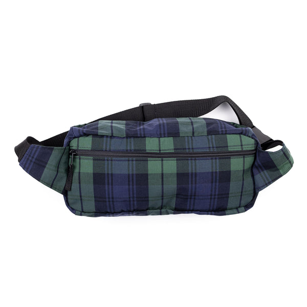 ABORRE Big Hipbag - waxed cotton checked tartan