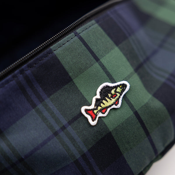 ABORRE Big Hipbag - waxed cotton checked tartan