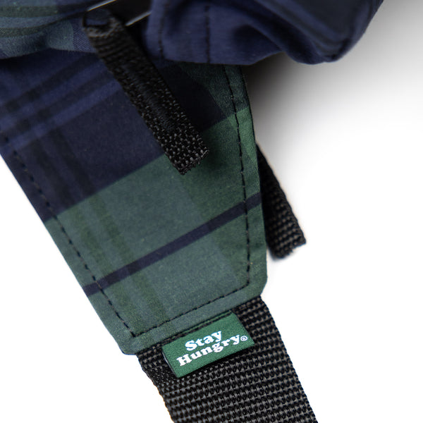 ABORRE Big Hipbag - waxed cotton checked tartan