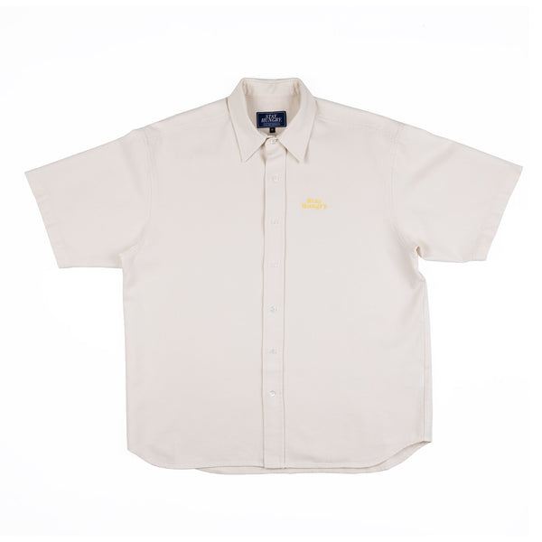 SMOOTHIE Shortsleeve Shirt - cross twill ecru