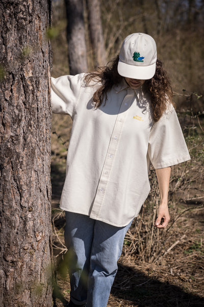 SMOOTHIE Shortsleeve Shirt - cross twill ecru