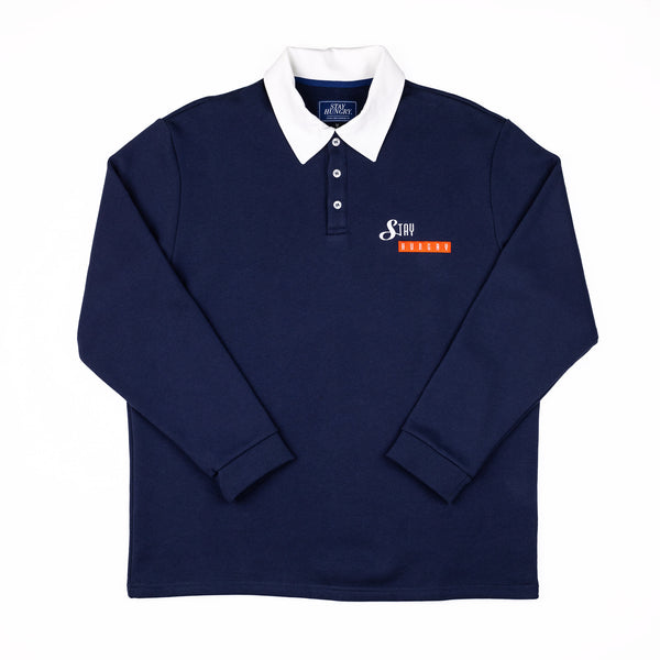 LOUIS RUGBY POLO SHIRT - navy