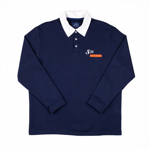 LOUIS RUGBY POLO SHIRT - navy
