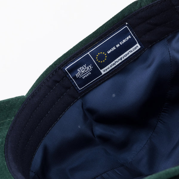 ABORRE 5 Panel Cap - green velvet