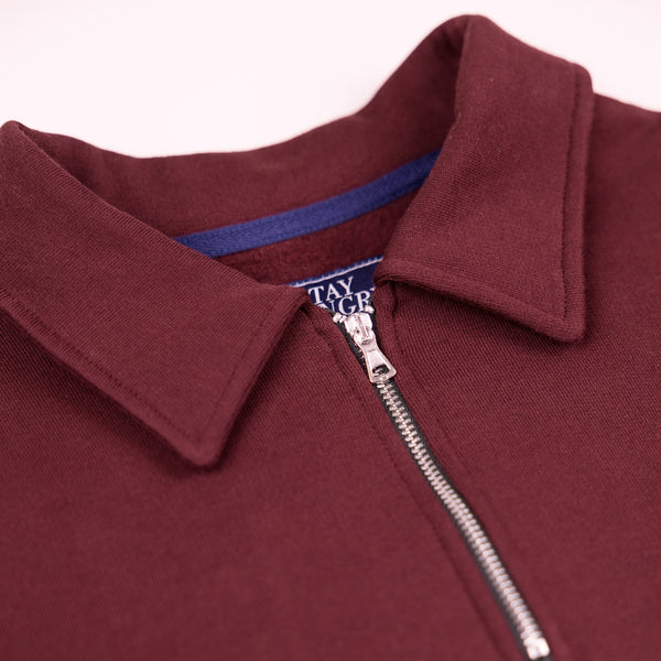 LOOOPTAG LONGSLEEVE POLO SHIRT - bordeaux