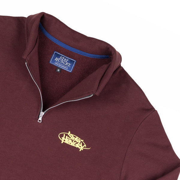 LOOOPTAG LONGSLEEVE POLO SHIRT - bordeaux