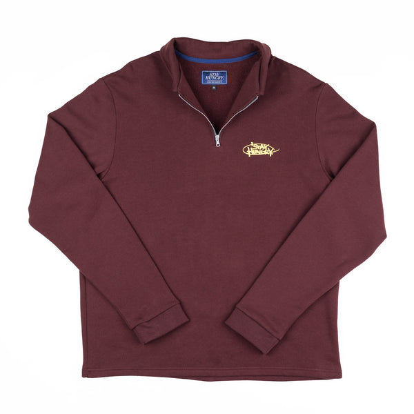 LOOOPTAG LONGSLEEVE POLO SHIRT - bordeaux