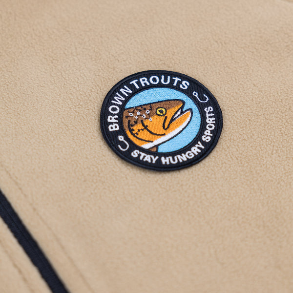 BROWNTROUTS FLEECE JACKET - sand
