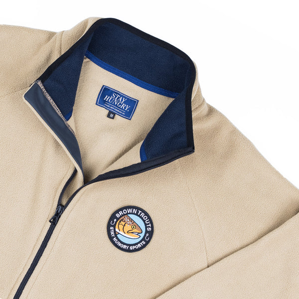 BROWNTROUTS FLEECE JACKET - sand