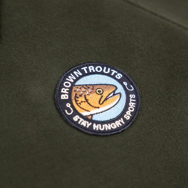 BROWNTROUTS coach jacket – green moleskin