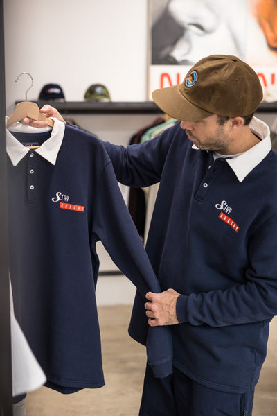 LOUIS RUGBY POLO SHIRT - navy