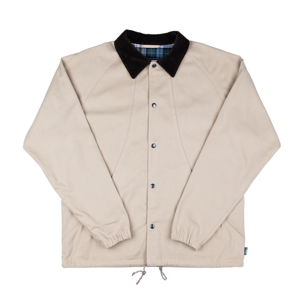 SMOOTHIE POCKET coach jacket V2 – sand cotton canvas