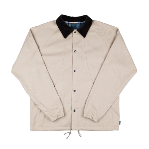 SMOOTHIE POCKET coach jacket V2 – sand cotton canvas