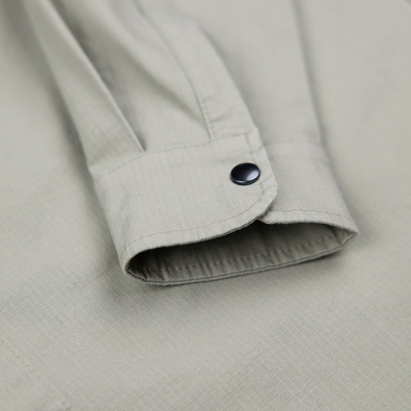 ABORRE CLASSIC OVERSHIRT – soft green ripstop