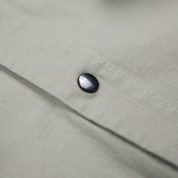 ABORRE CLASSIC OVERSHIRT – soft green ripstop