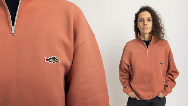 ABORRE HALF ZIP - rusty pink