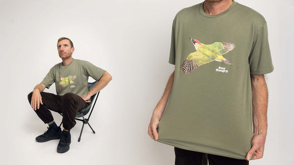 WOODPECKER T-shirt - leafgreen